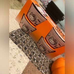 First offer gets it. Hello kitty Halloween ramekin dishes.